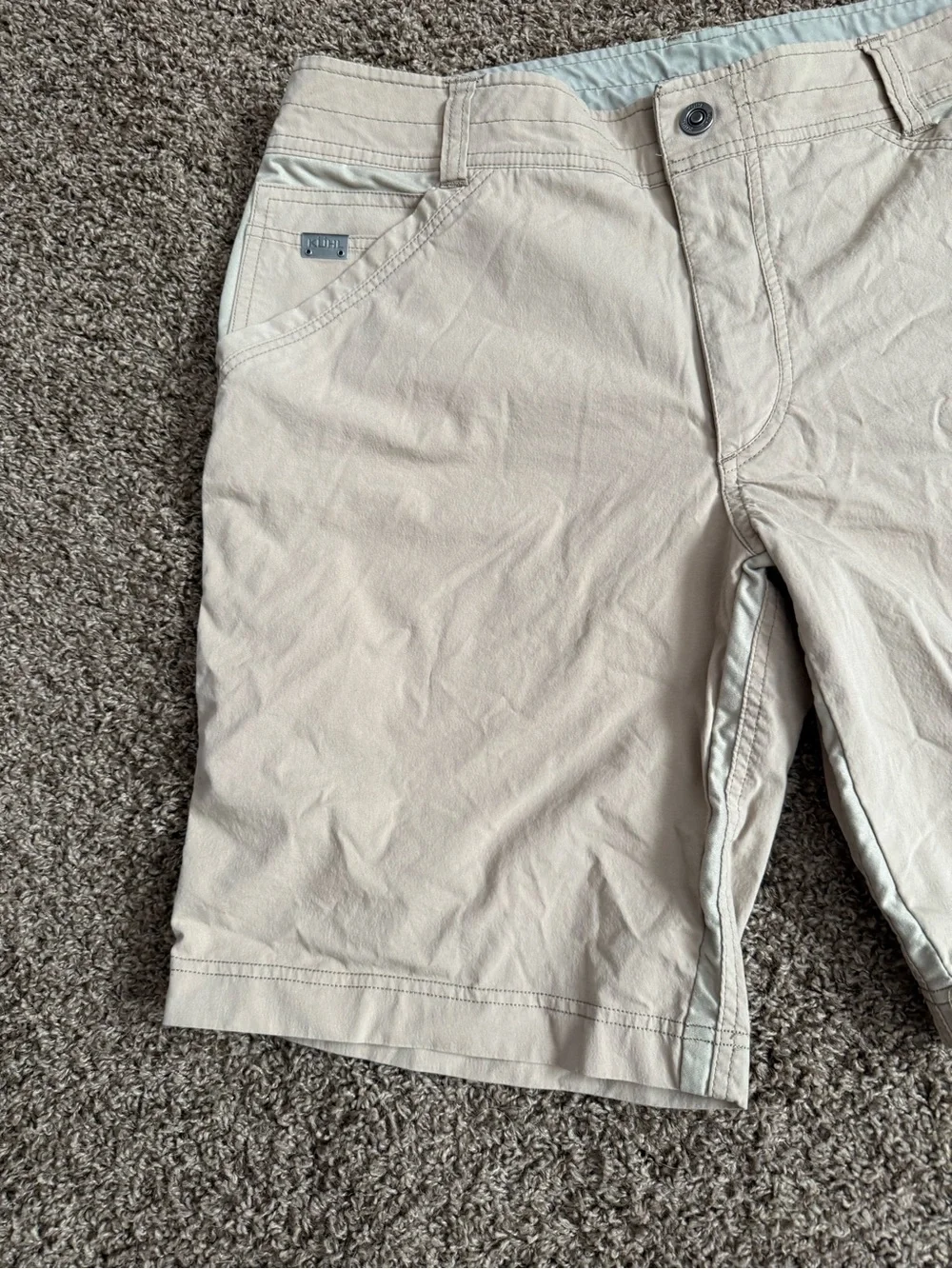 Kuhl Radikl Tan Men's Cargo Hiking Outdoor Utility Shorts Size 35 (Fits 36) 10